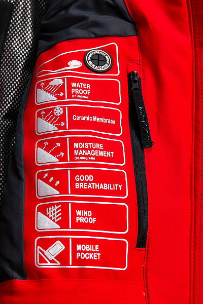 Женский горнолыжный Костюм WHS Красный, 8783397K1