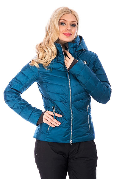 Женский горнолыжный Пуховик Running River Синий, 827826