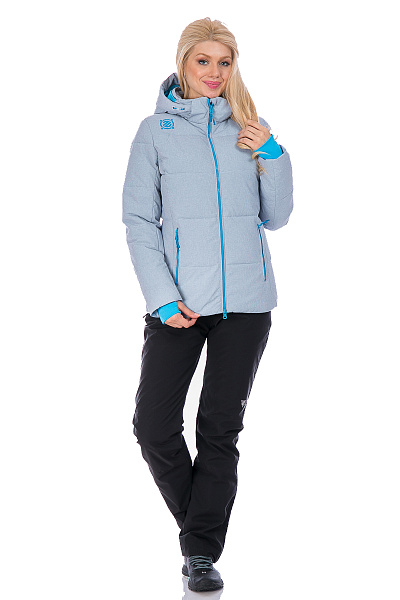 Женский горнолыжный Пуховик WHS Голубой, 8783188