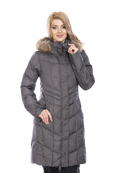 Женский зимний Пуховик Running River Серый, 8278116