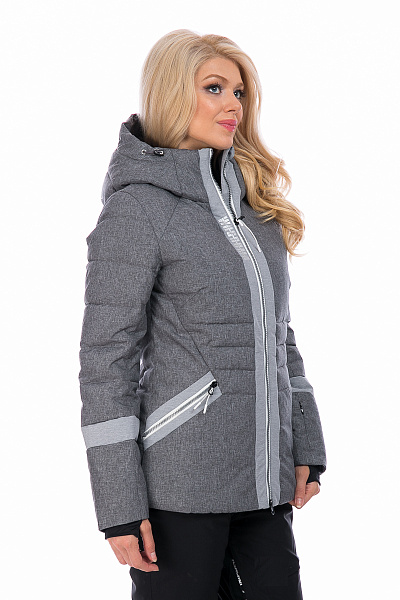 Женский горнолыжный Пуховик WHS Серый, 8783194