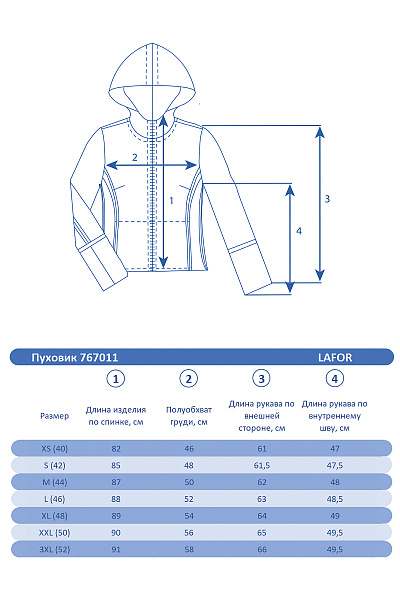 Женский зимний Пуховик Lafor Темно-серый, 767011