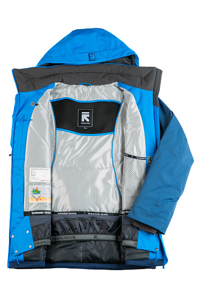 Мужская горнолыжная Куртка Running River Голубой, 827890
