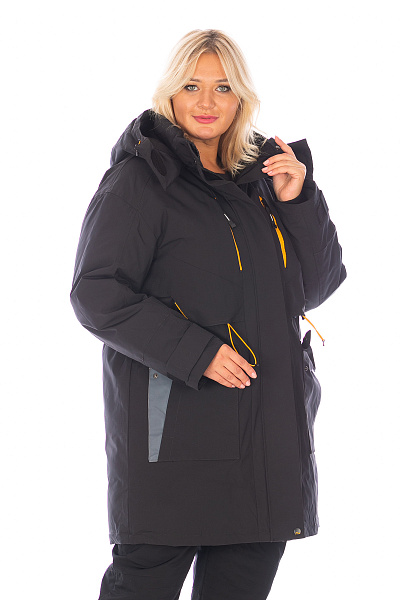 Женская зимняя Парка WHS Черный, 8783339