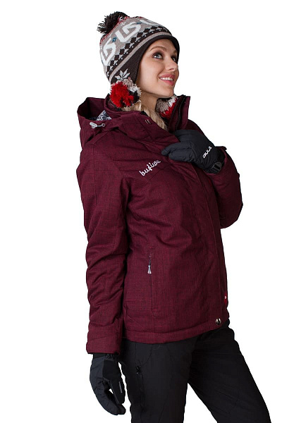 Женская горнолыжная Куртка Bujiwu Бордовый, 66872
