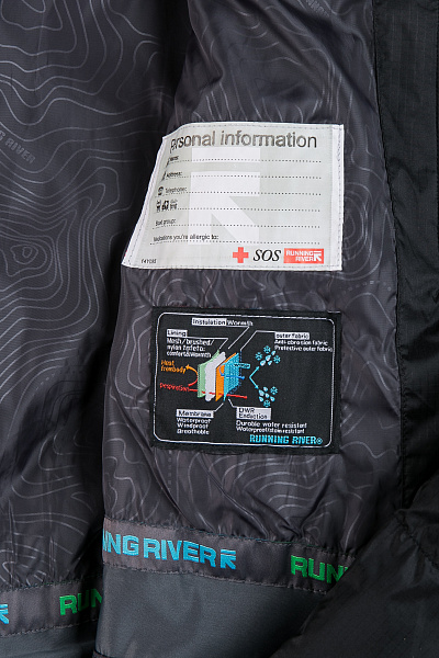 Мужской горнолыжный Пуховик Running River Черный, 827869