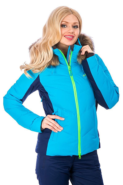Женский горнолыжный Пуховик Running River Голубой, 827827
