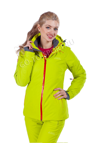Женская горнолыжная Куртка High Experience Салатовый, 6980118