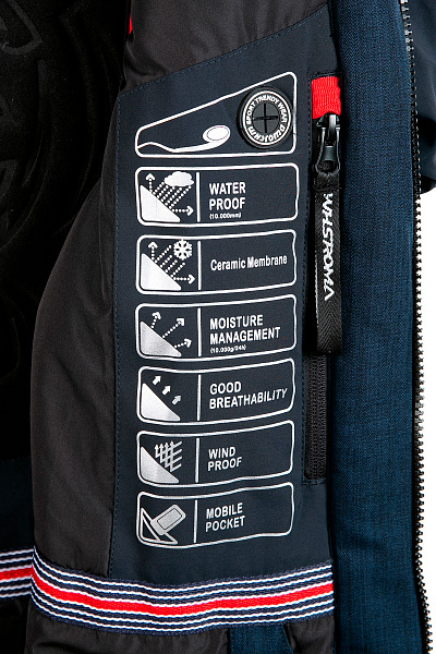 Мужской горнолыжный Костюм WHS Темно-синий, 8783306K1