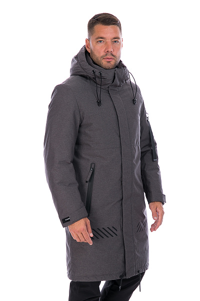 Мужская зимняя Парка WHS Темно-серый, 8783201