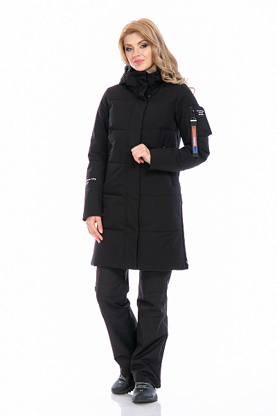 Женский зимний Пуховик WHS Черный, 8783289