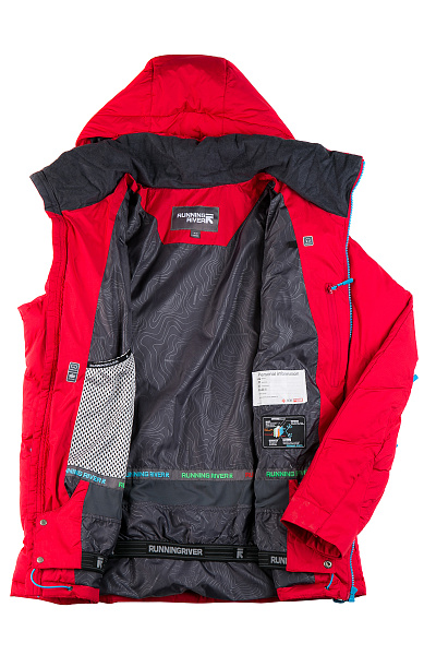 Мужской горнолыжный Пуховик Running River Красный, 827872