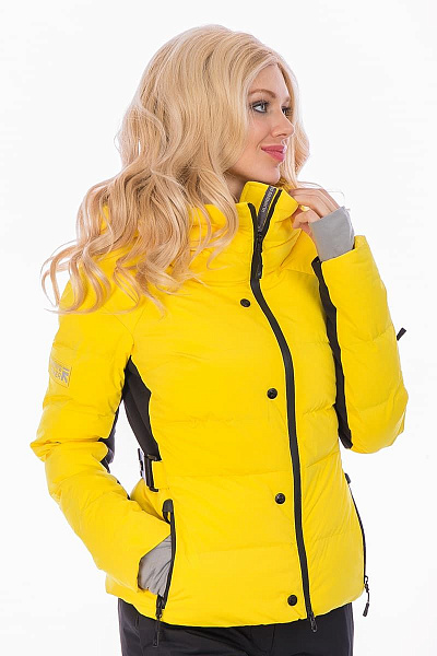 Женский горнолыжный Пуховик Running River Желтый, 827825
