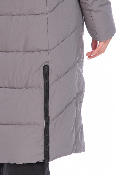 Пуховик WHS Серый, 8783401