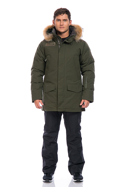 Мужская зимняя Парка Running River Хаки, 827886
