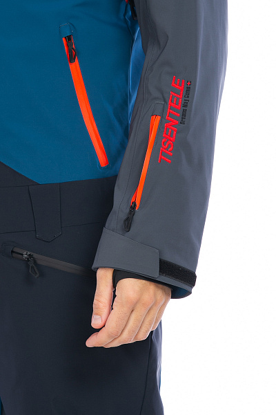 Мужской горнолыжный Комбинезон WHS Серо-синий, 8783367