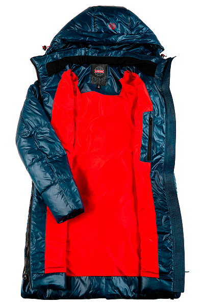 Женский зимний Пуховик Lafor Серо-синий, 767032