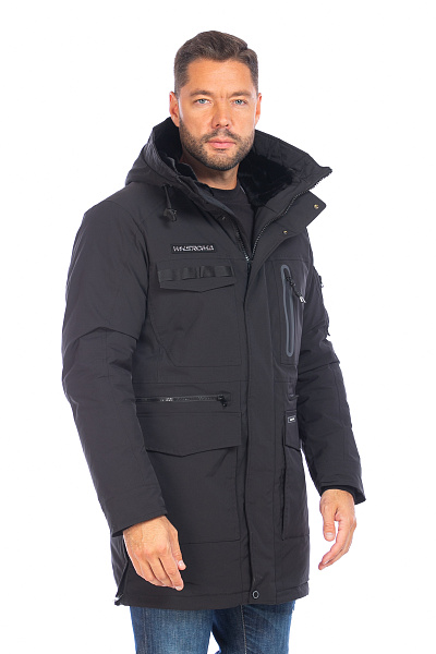 Парка WHS Черный, 8783456